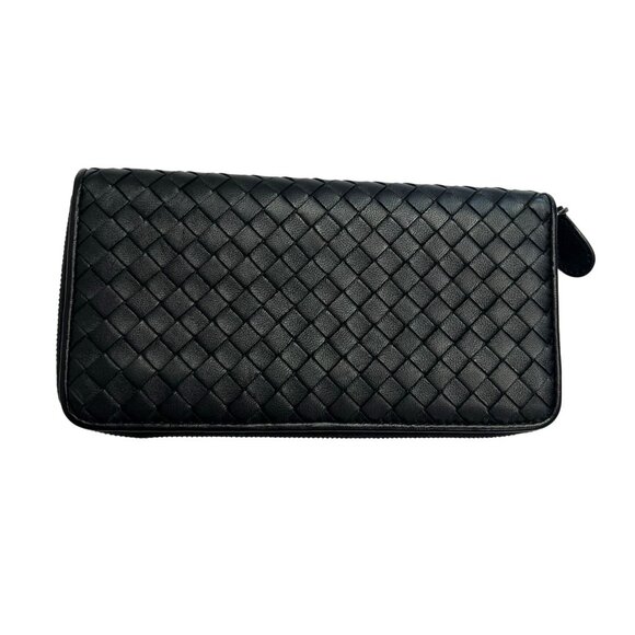 Bottega Veneta Zip Around Wallet in Intrecciato Nappa Leather - Picture 2 of 4